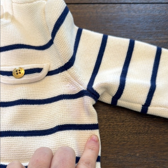 J. Crew  Girls' Emilie sweater lady jacket in stripe Size XS- FLAWED - Picture 7 of 11